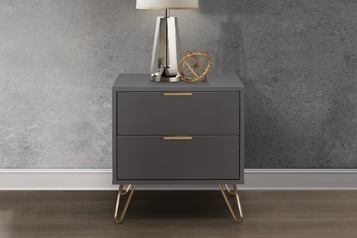 Arlo 2 Drawer Bedside Table